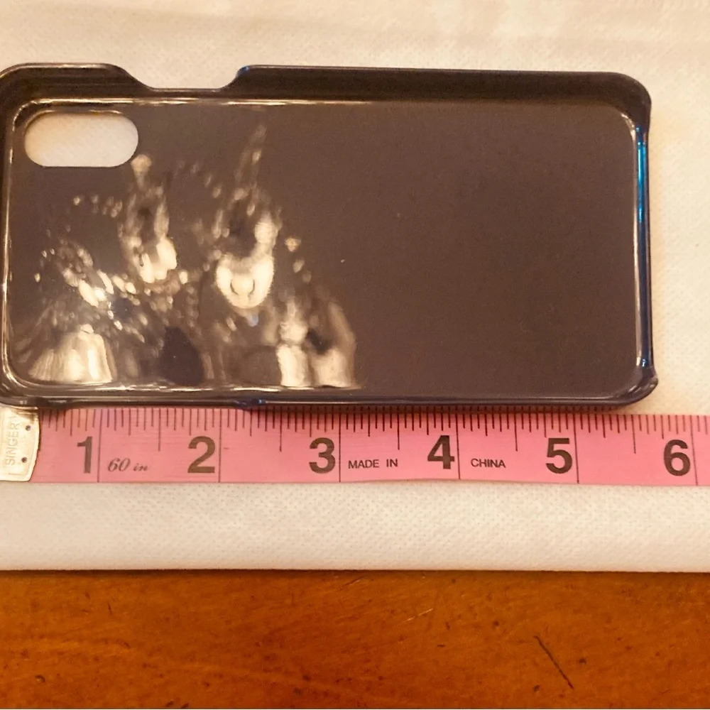 Maison Kitsune Paris high shine navy with fox logo iPhone cover great condition